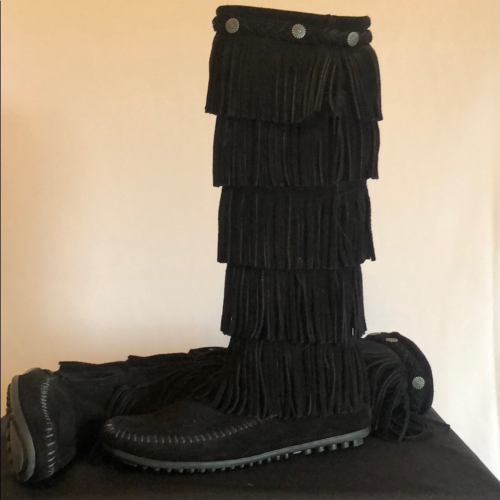 Minnetonka Fringe Boots